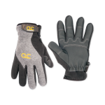 FLEECE LINED GLOVES WITH REINFORCED PVC PALM